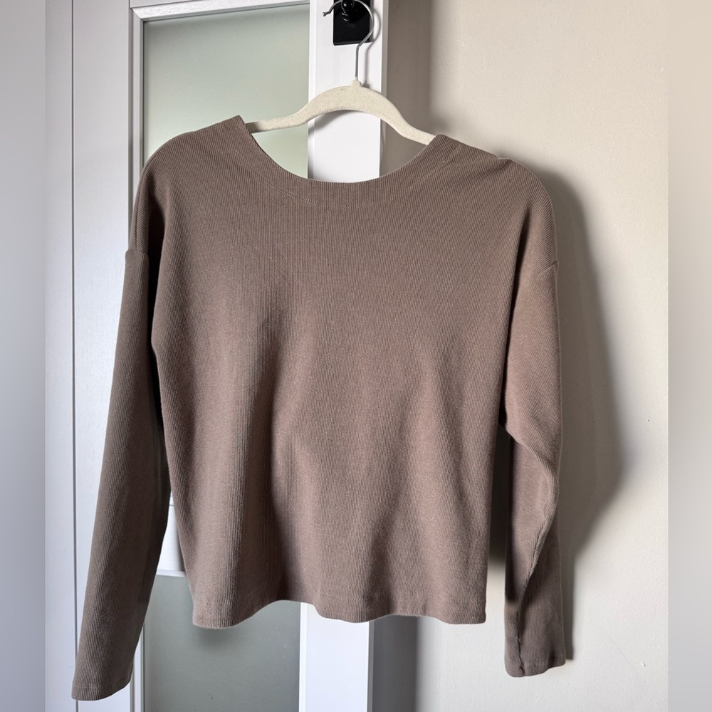 Athleta Reversible Long Sleeve Shirt/ Sweater